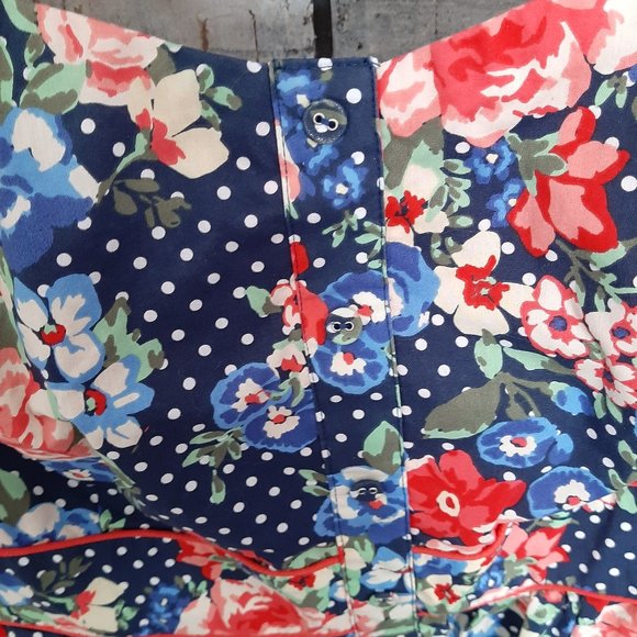 Floral Strapless Summer Dress - Picture 3 of 4